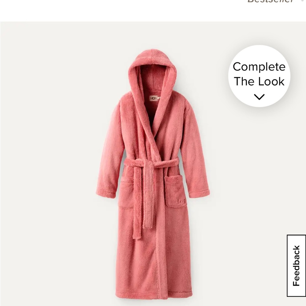 UGG Atari long Pink Hooded Robe